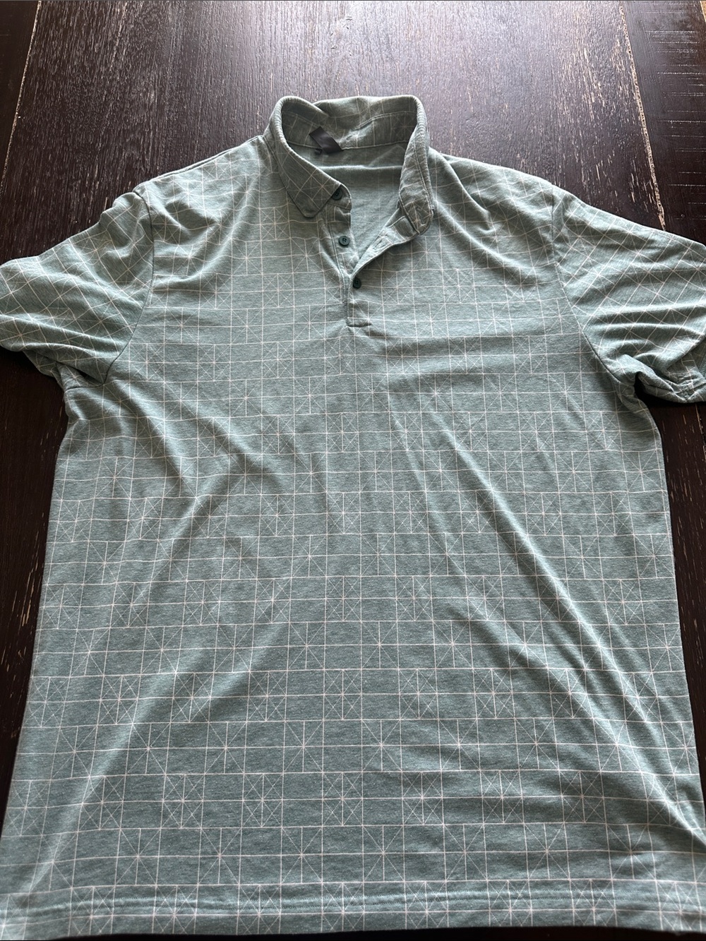 Men's Adidas Mint Green Short-Sleeve Polo Shirt
